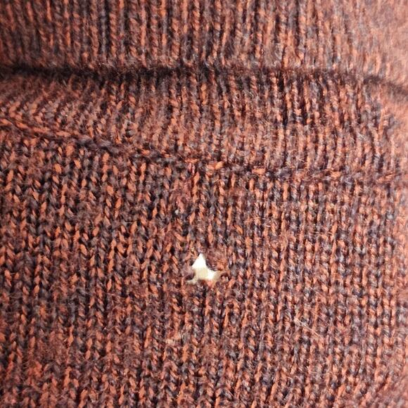 Men's Polo Long Sleeve Sweater Geoffrey Beene XL Maroon 90s Business Casual - Picture 6 of 8